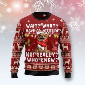 Chihuahua Attitude  Ugly Christmas Sweater, All Over Print Sweatshirt