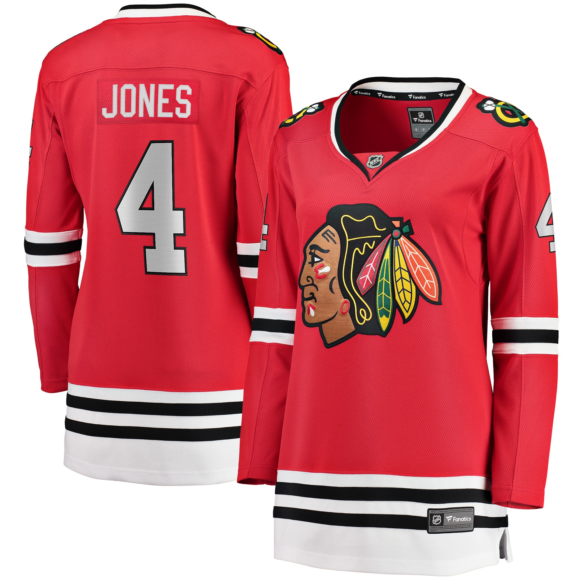 Seth Jones Chicago Blackhawks Branded Women's Home Breakaway Player Jersey – Red