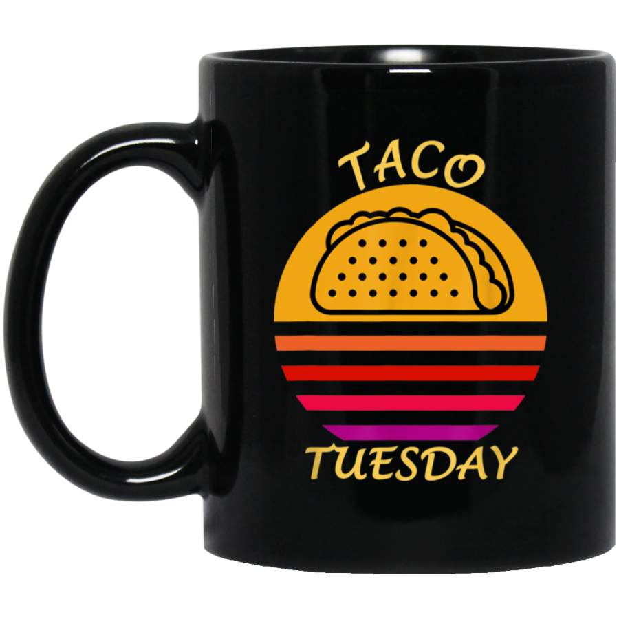 Vintage Lebron-Taco-Tuesday Gift 11 oz 15 oz Black Mug