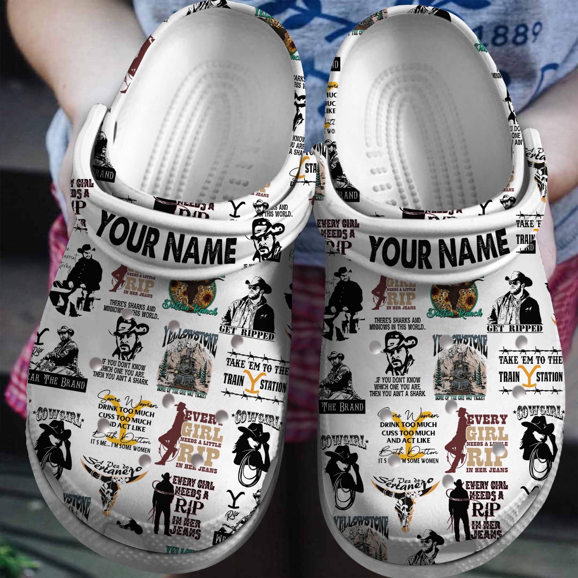 Yellowstone Tv Series Crocss Clogs For Men Women And Kid 71Riri0N