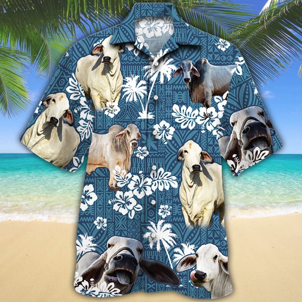 Brahman Cattle Hawaii Cow Hawaii Shirt For Men Women Ha71247