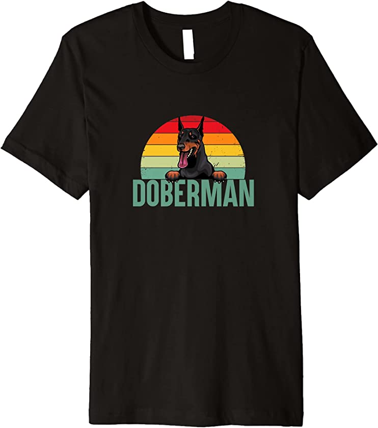 Doberman Pinscher Dog Mom Dad Love Pet Puppy Premium T-Shirt