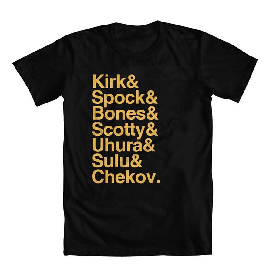 Star Trek Inspired Original Series Crew Names Men’S T-Shirt Cotton T-Shirts