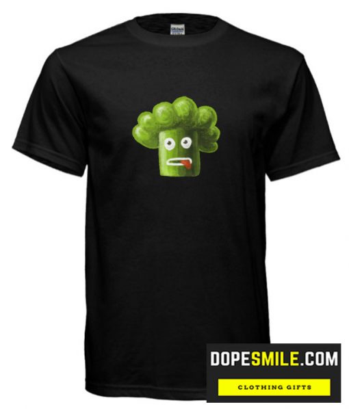 Green Funny Broccoli cool T-Shirt