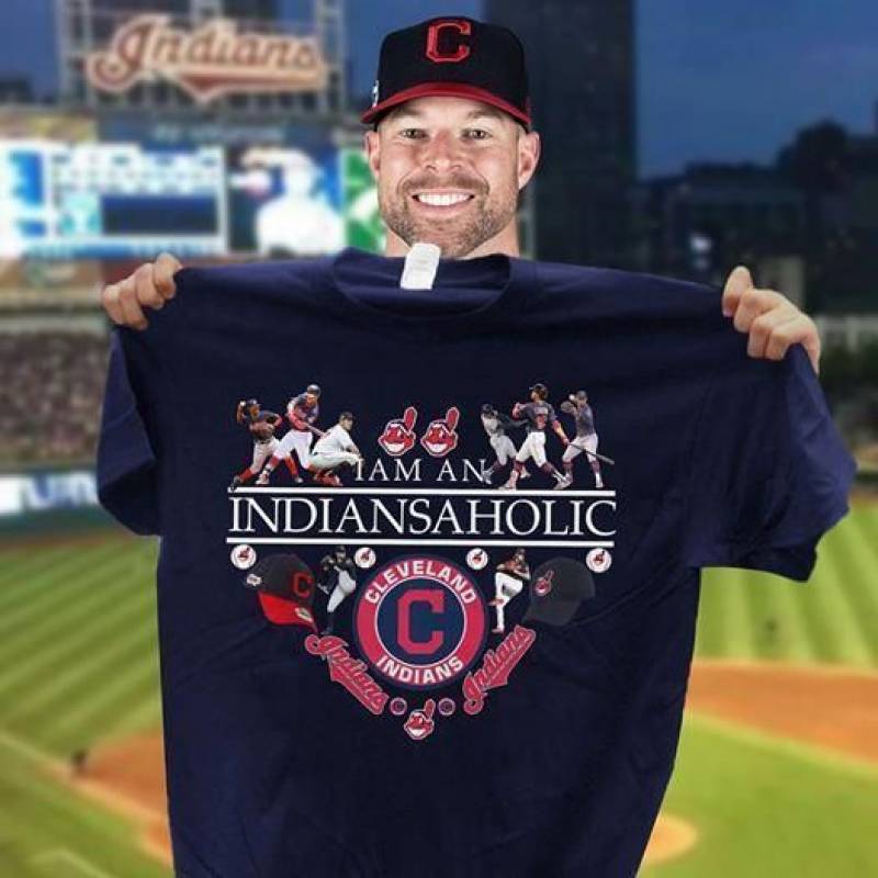 I Am A Cleveland Indians Aholic Heart Shaped T Shirt