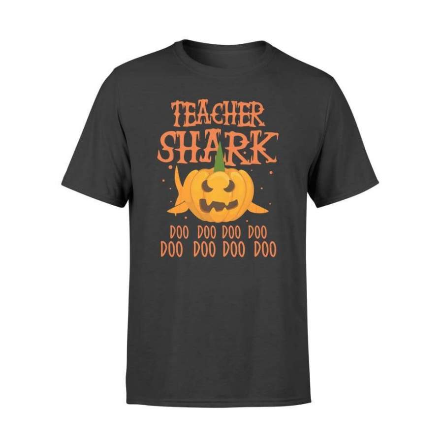 Teacher Shark Doo Doo Doo Pumpkin Halloween Costume – Standard T-shirt