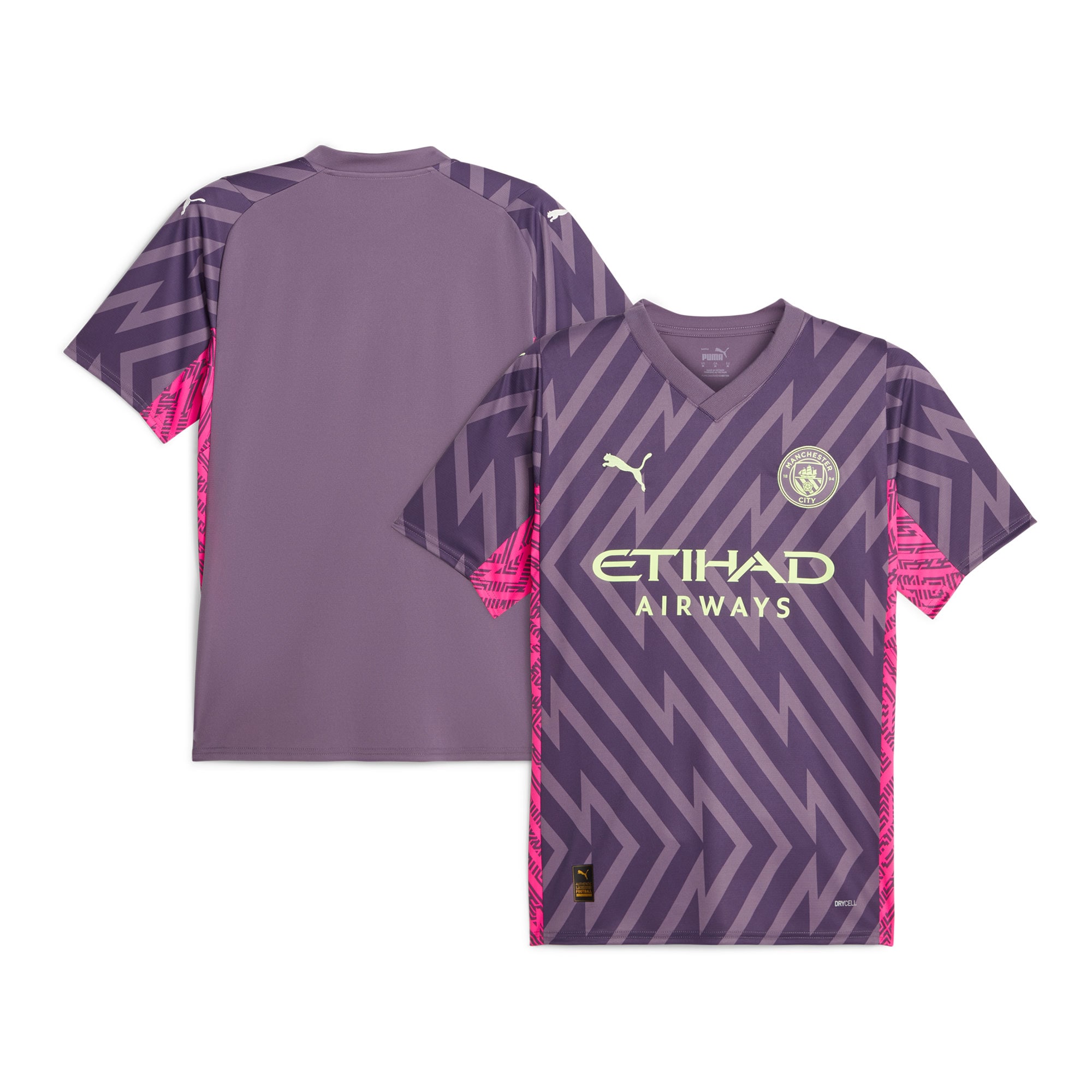 Manchester City 2023/24 Replica Short Sleeve Goalkeeper Jersey – Purple