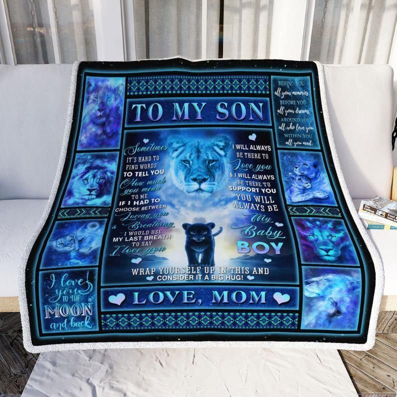 [Personalized Name]  I Will Always Be Your Baby Boy Fleece Blanket, Sherpa Blanket, Gift For Family Member, Friends Gift, Christmas Gift, Home Decor, Home Living