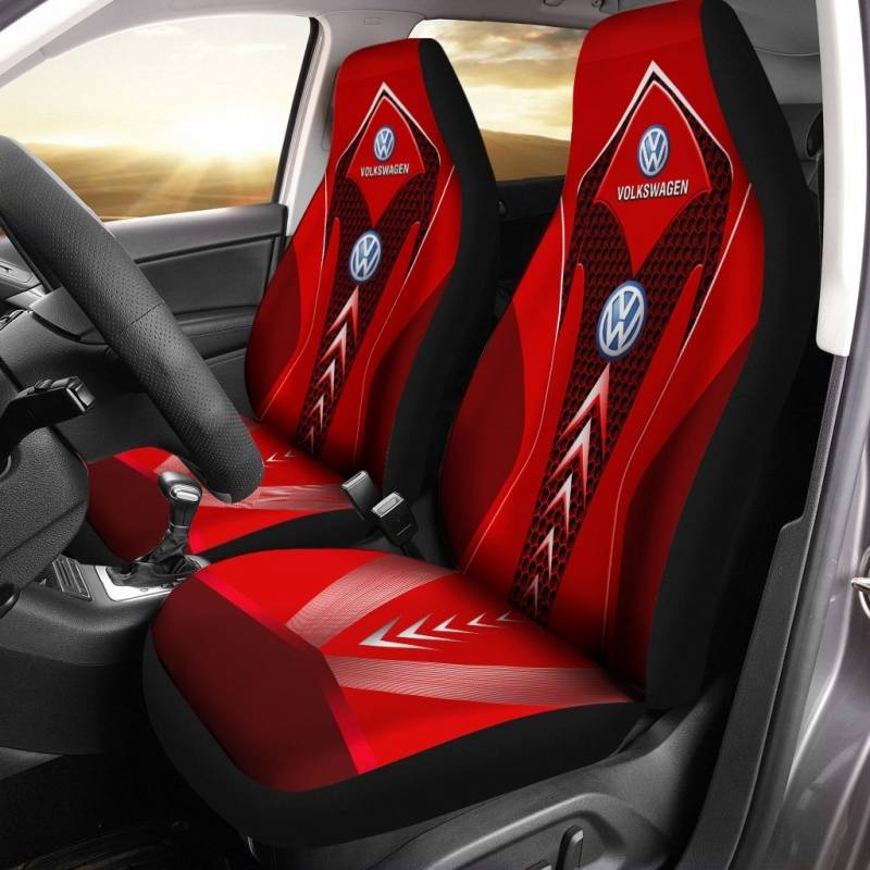 Volkswagen NTA Car Seat Cover (Set of 2) Ver 1 (Red)