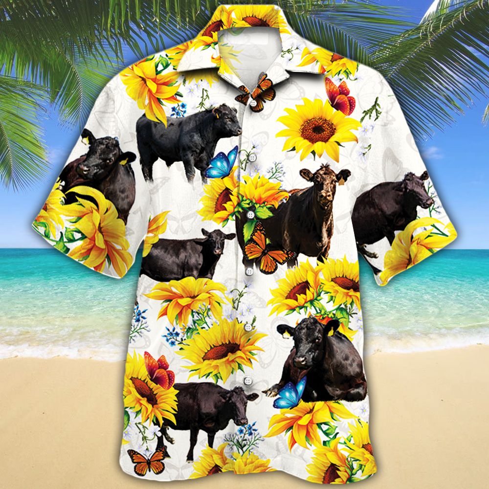 Black Angus Cattle Lovers Hawaii Shirt 413596 Ha102924