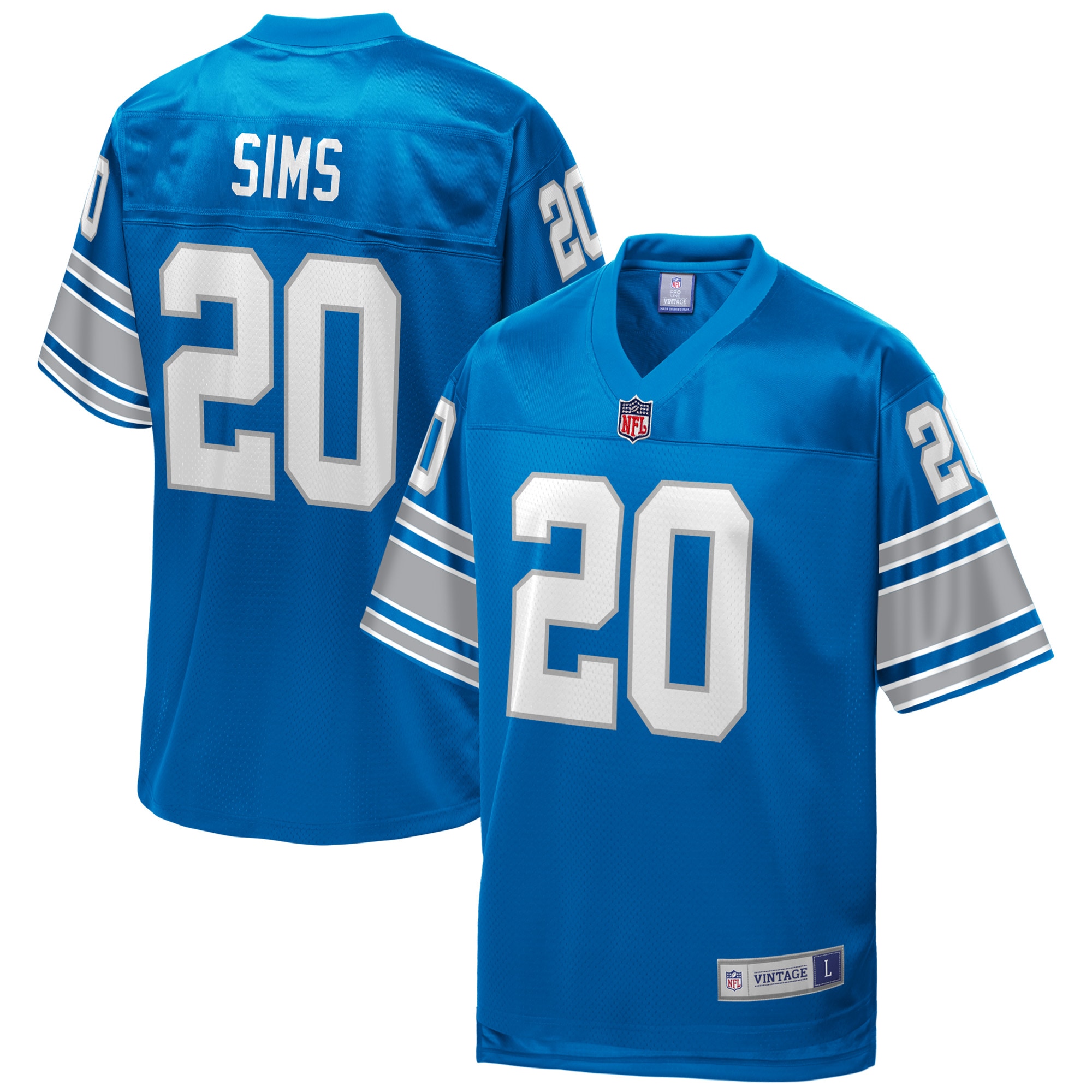 Billy Sims Detroit Lions NFL Pro Line Replica Retired Player Jersey – Royal