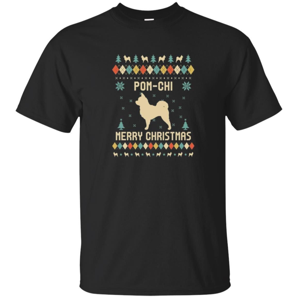 Check out this awesome Pom-Chi Ugly Christmas Sweater T-shirt Gift For Xmas