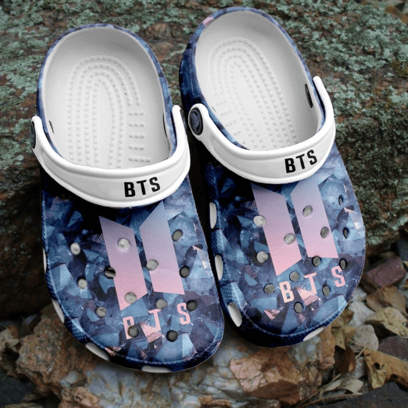 BTS Jungkook Pattern Crocs Comfortable Clogs Shoes Crocband For Men Women