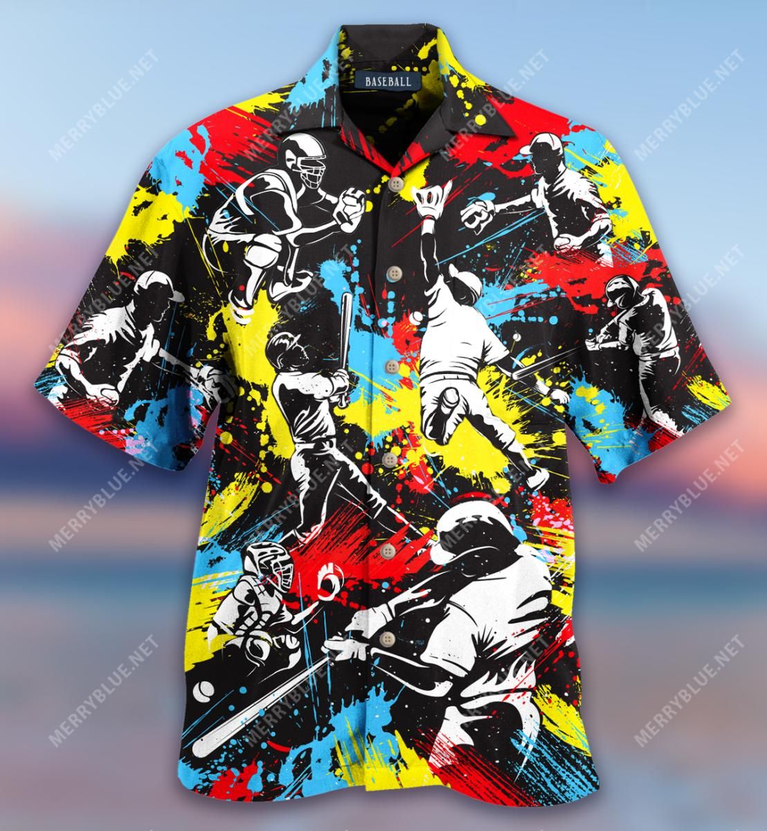 Awesome Baseball Aloha Hawaiian Shirt Colorful Short Sleeve Summer Beach Casual Shirt For Men And Women