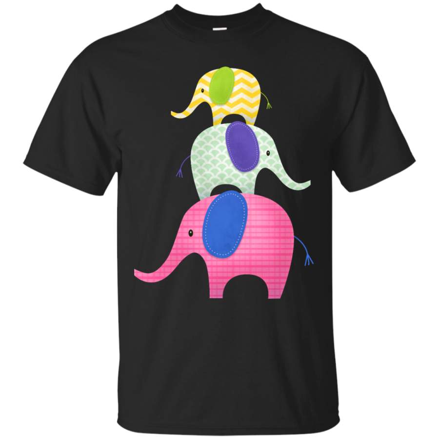 Elephants – Balancing Act Stacked Elephants pink T Shirt & Hoodie