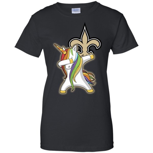 New Orleans Saints Footballl Dabbing Unicorn Long Sleeve Sweatshirts Hoodies T-shirt