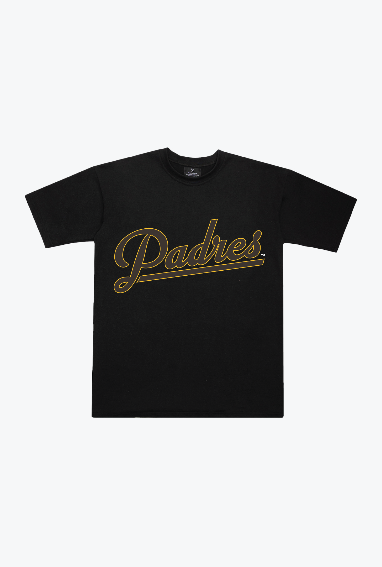 San Diego Padres Heavyweight T-Shirt – Black