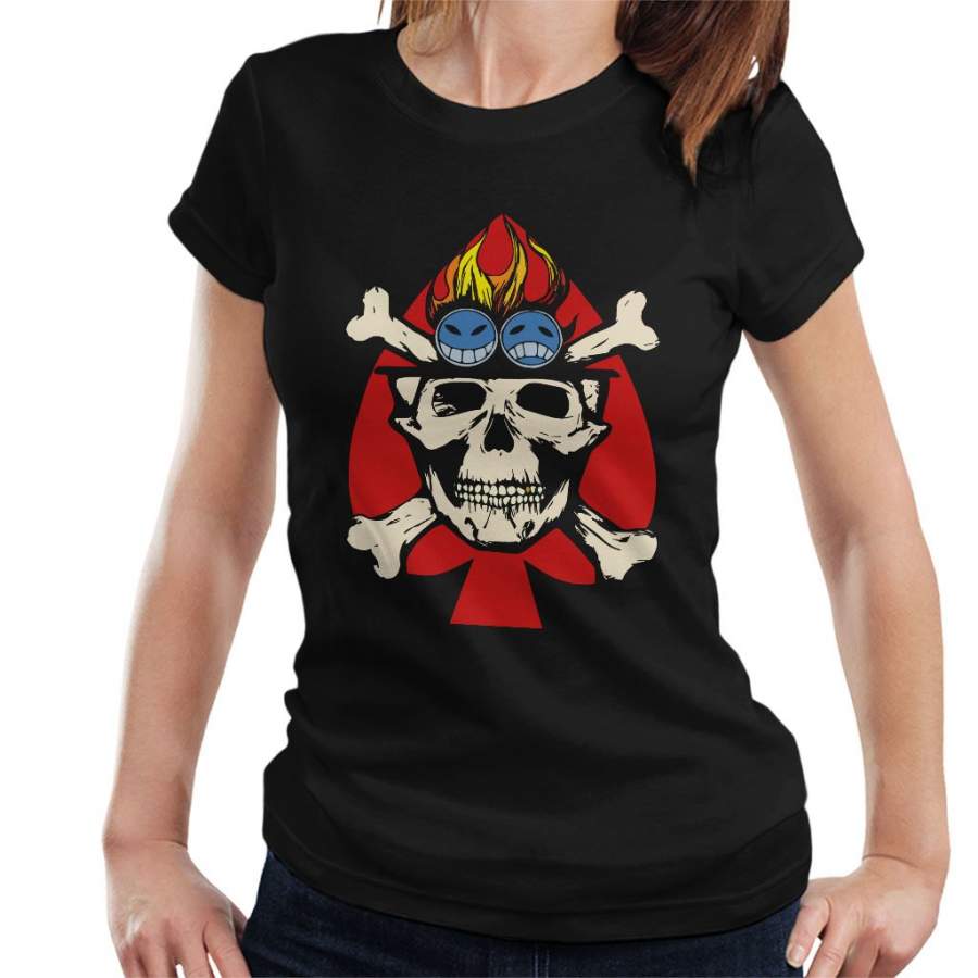 Fire Fist Aces Jolly Roger One Piece Women’s T-shirt
