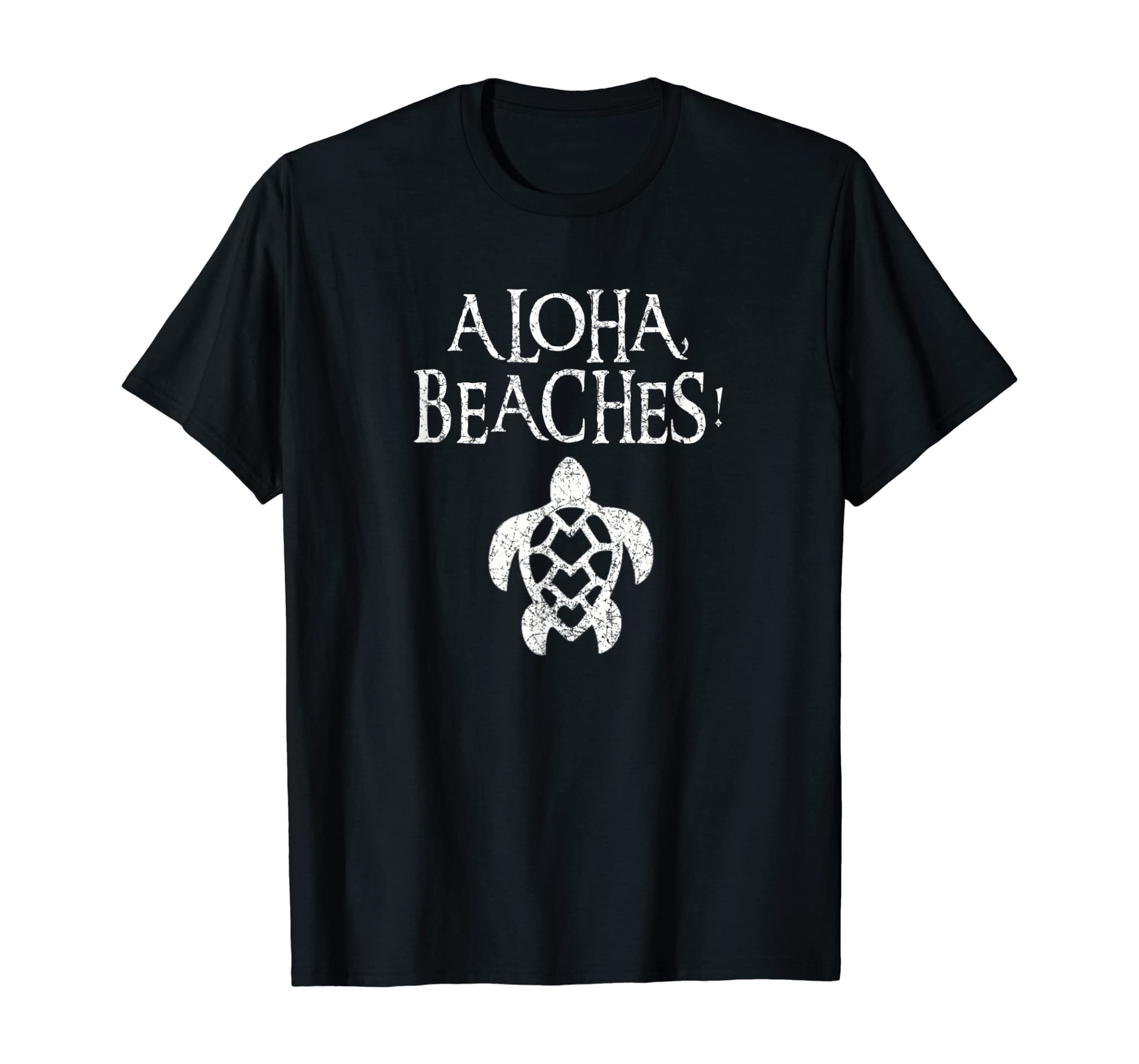 Funny Aloha Beaches Shirt Hawaii Sea Turtle Honu Gift