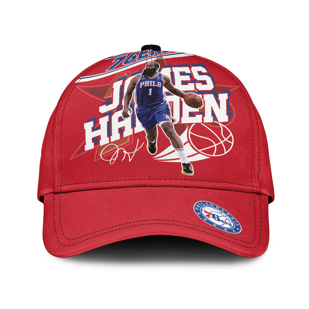 Philadelphia 76Ers James Harden Custom Name Baseball Cap Hat For Fan