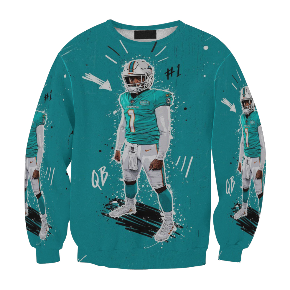 Miami Dolphins Tua Tagovailoa5 Gift For Fan 3D Full Printing Sweatshirt