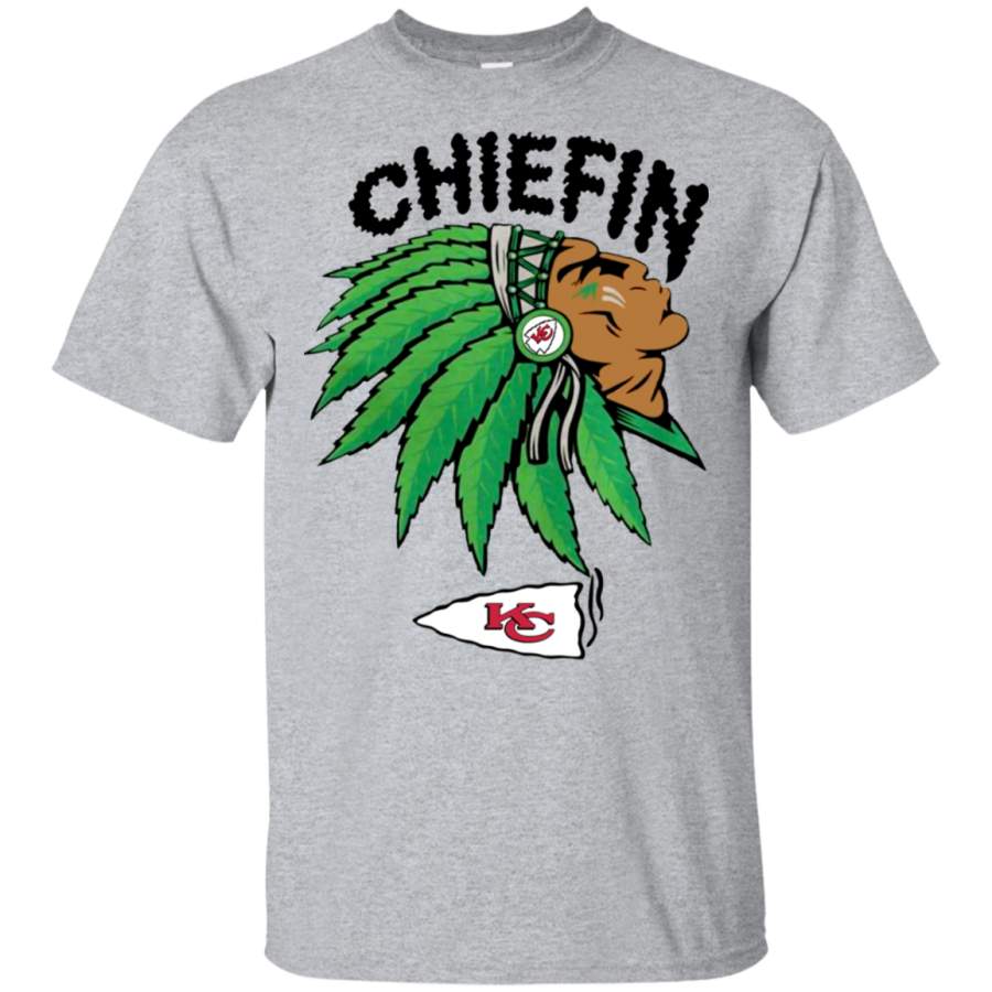 Kansas City Chiefs chiefin Weed Smoke T-Shirt