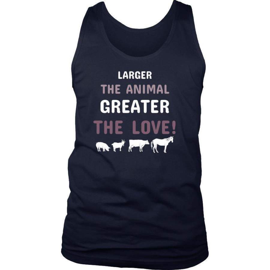 Veterinarian – Larger the animal- Greater the love! Tank Top