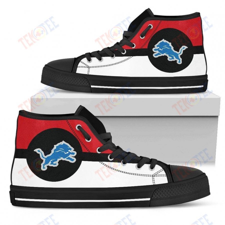 Mens Womens Detroit Lions High Top Shoes Bright Colours Open Sections Great TMT166