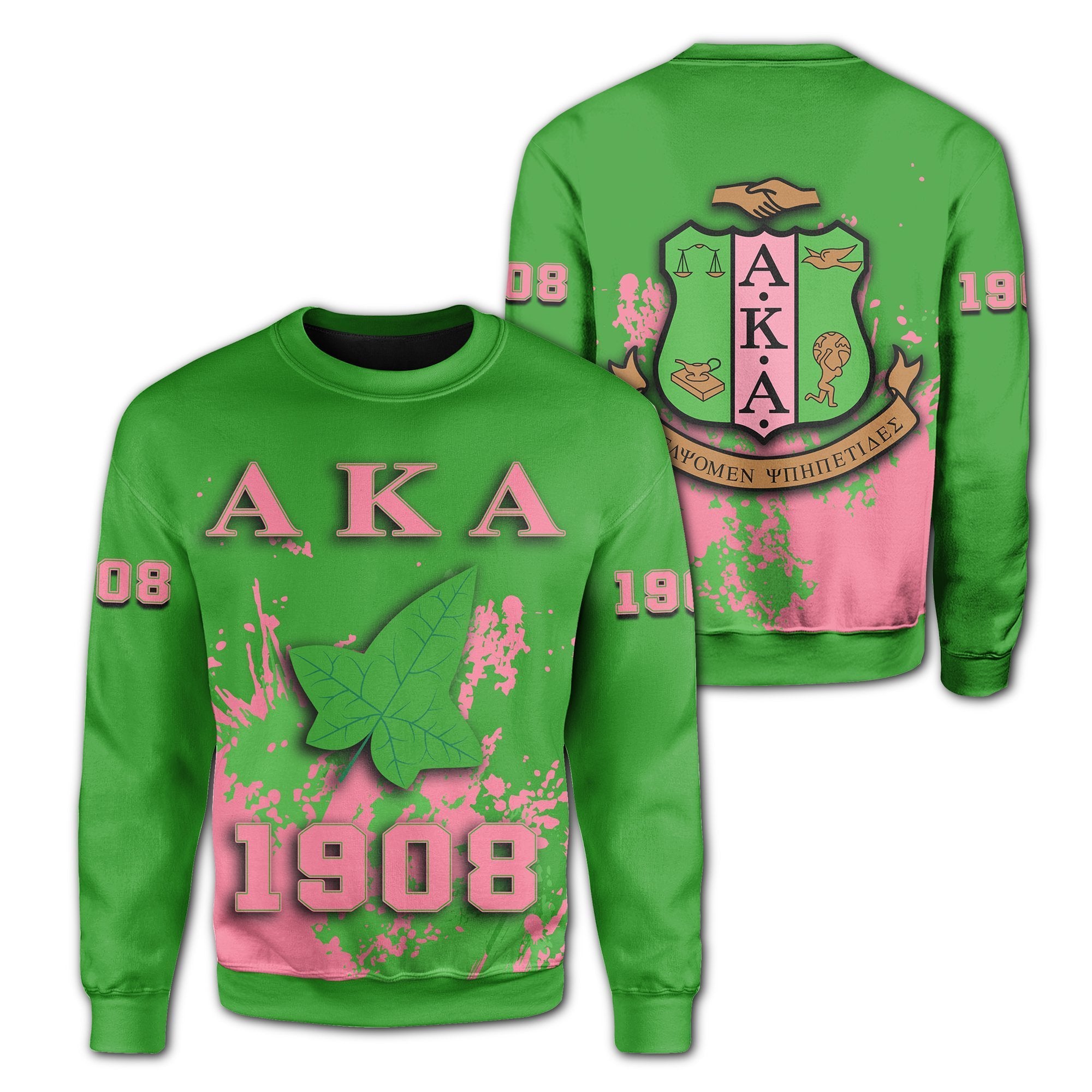 Greek Life Sweatshirt – Alpha Kappa Alpha Sweatshirt – Spaint Style