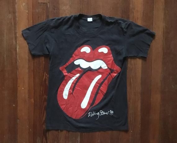 Vintage 1980S Rolling Stones Steel Wheels 1989 North American Black Concert Tour