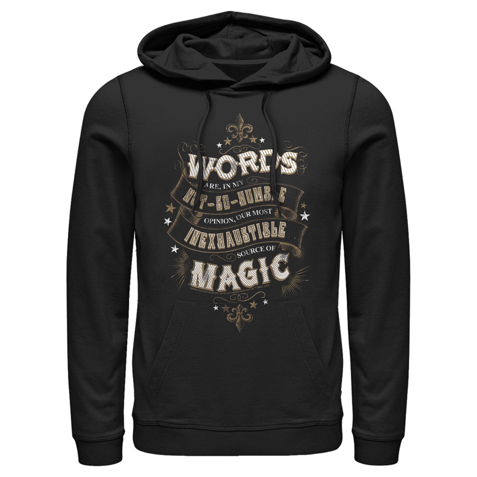 Men’S Harry Potter Dumbledore Humble Wisdom Pull Over Hoodie