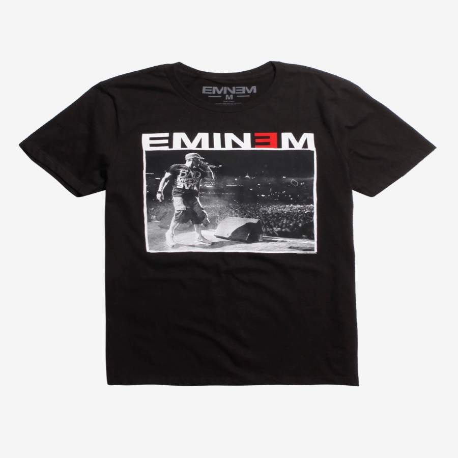 Fashion Men’S T-Shirt Print Eminem Live Photo T-Shirt Men Cotton T-Shirt Men’S Gifts