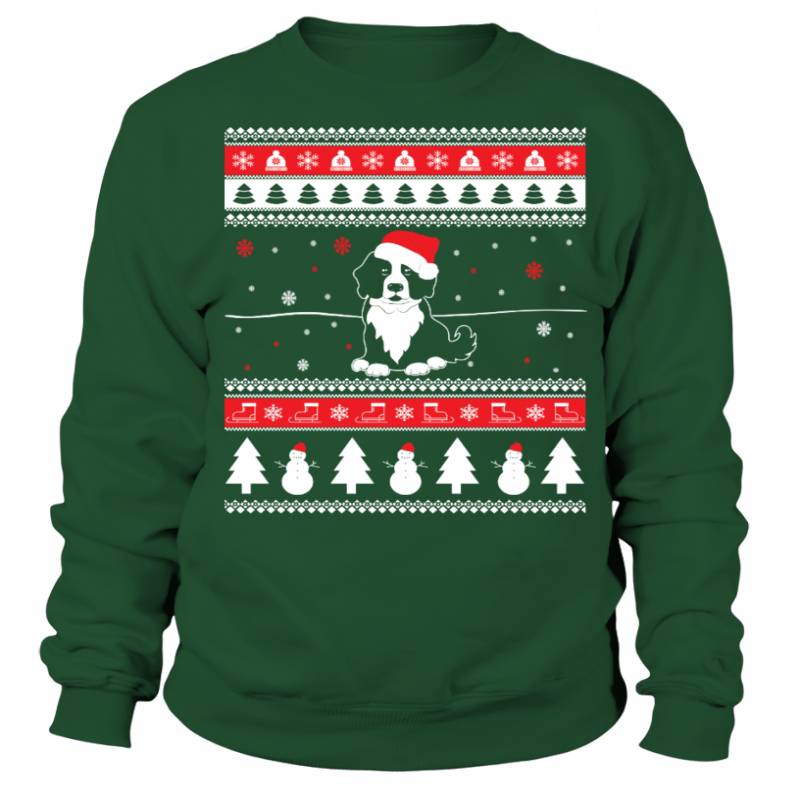 Bernese Mountain Ugly Christmas Sweater T shirts C-NWTKY