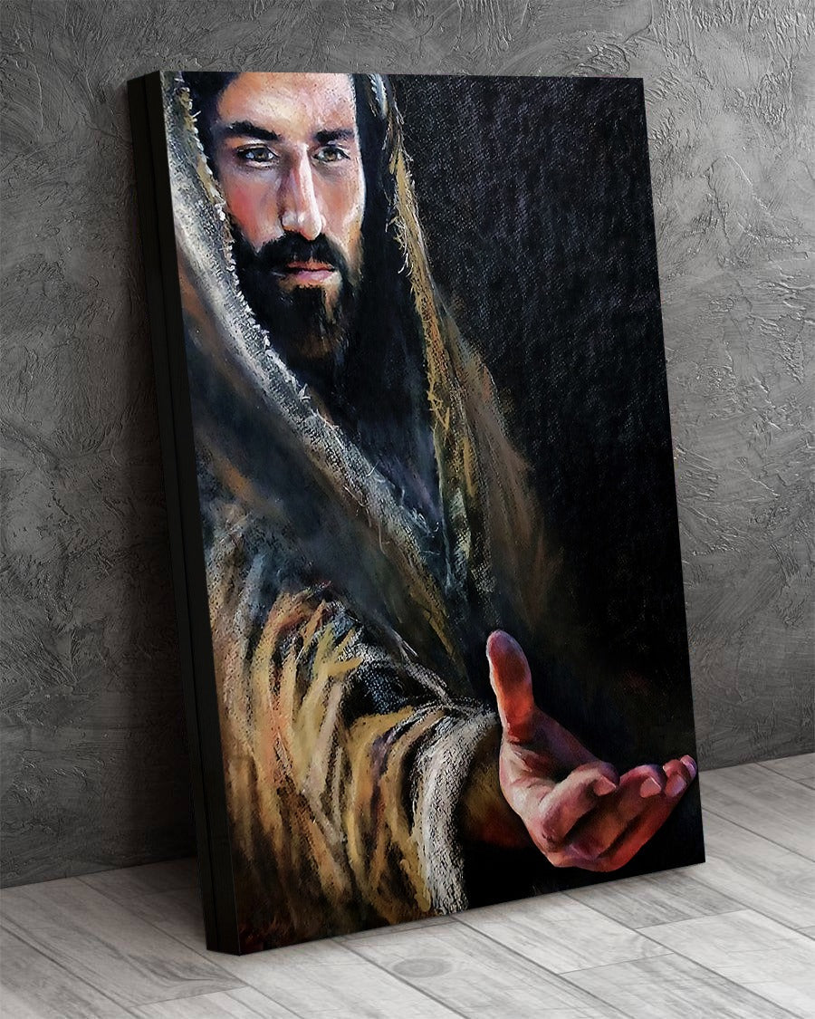 Jesus Give Me Your Hand – Christian Poster Canvas Wall Art