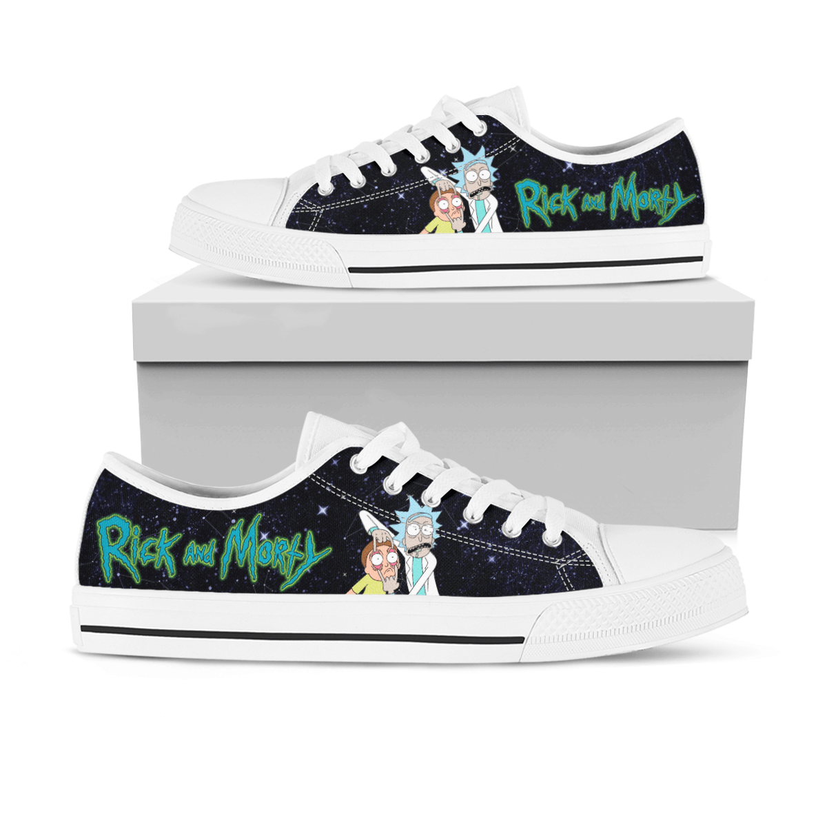 Rick And Morty Low Top Canvas Shoes Lcv005