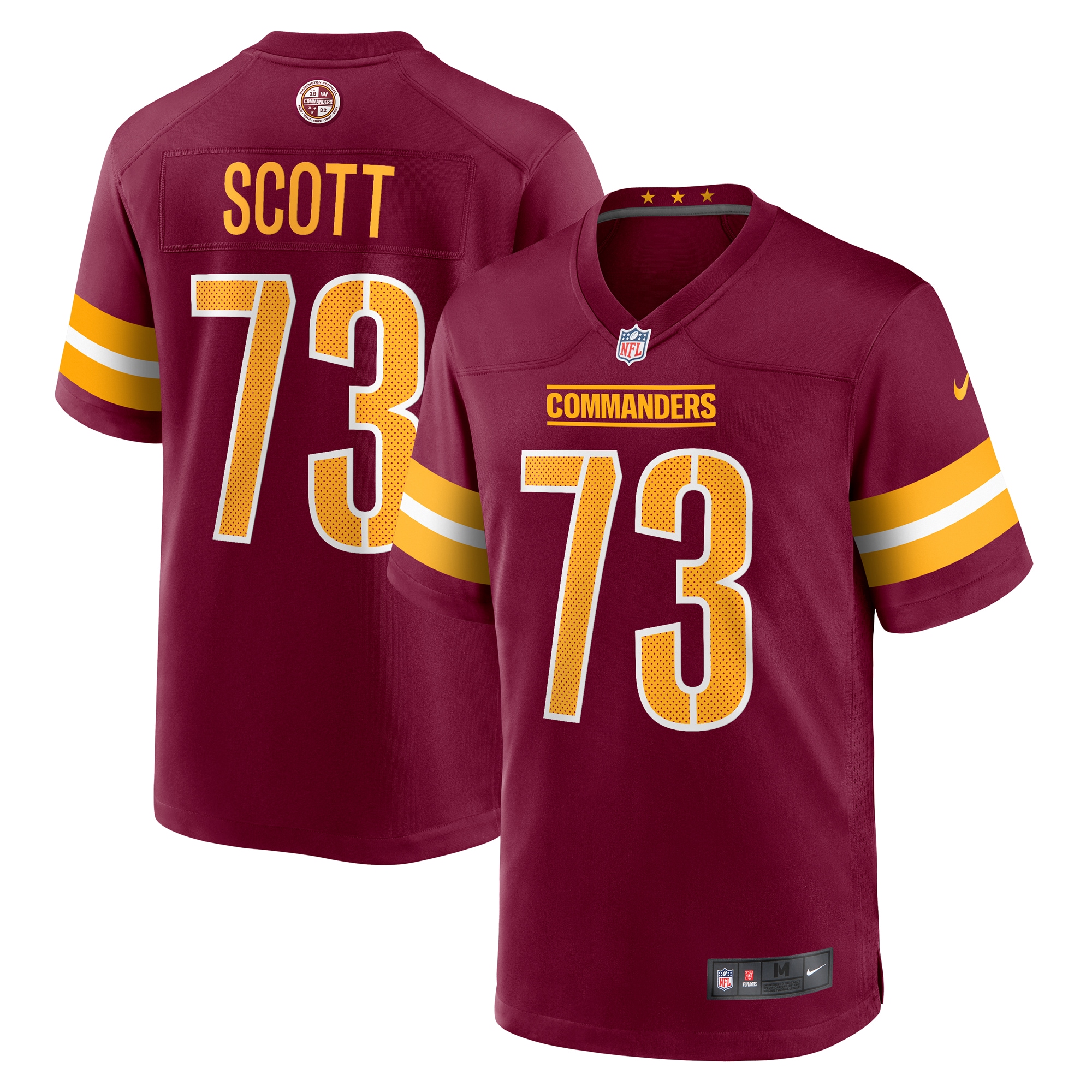 Trent Scott Washington Commanders Game Jersey – Burgundy