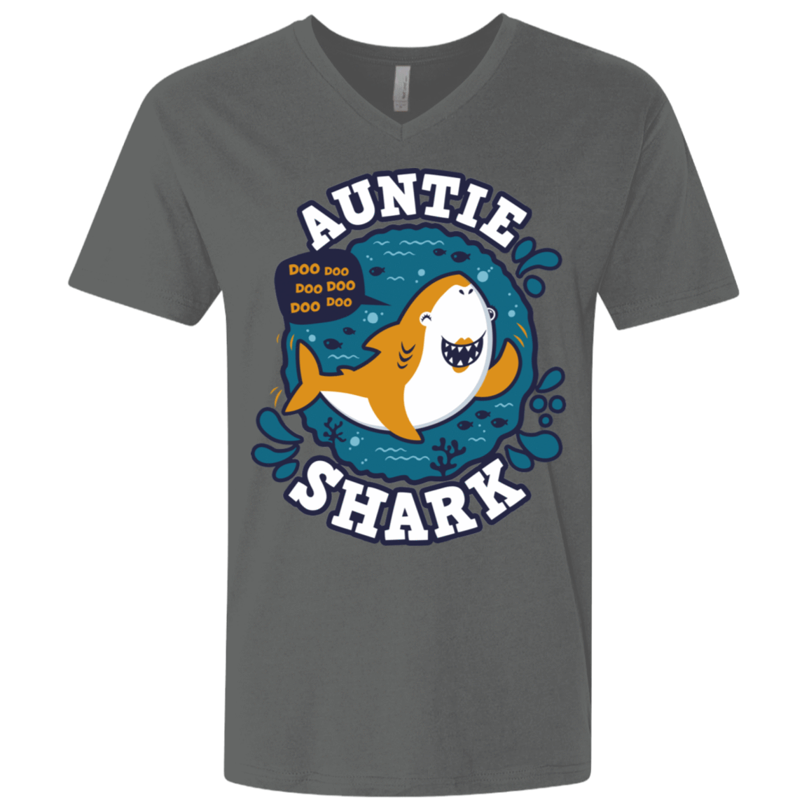 Shark Family Trazo – Auntie Men’S Premium V-Neck