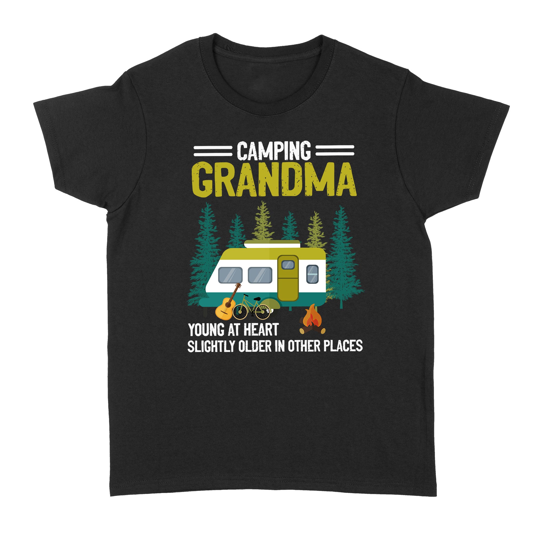 Camping Grandma Young At Heart Slightly Older In Other Places – Standard Women’s T-shirt