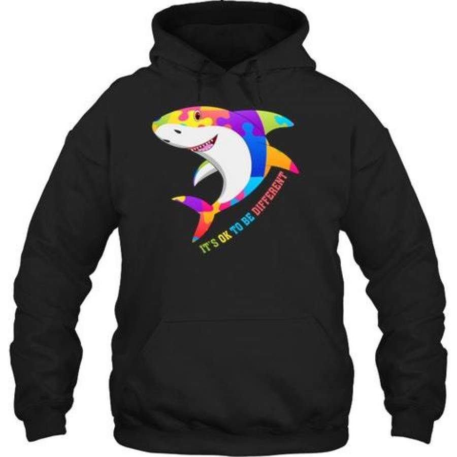 Autism Shark Men/Women Hoodie Black Xl