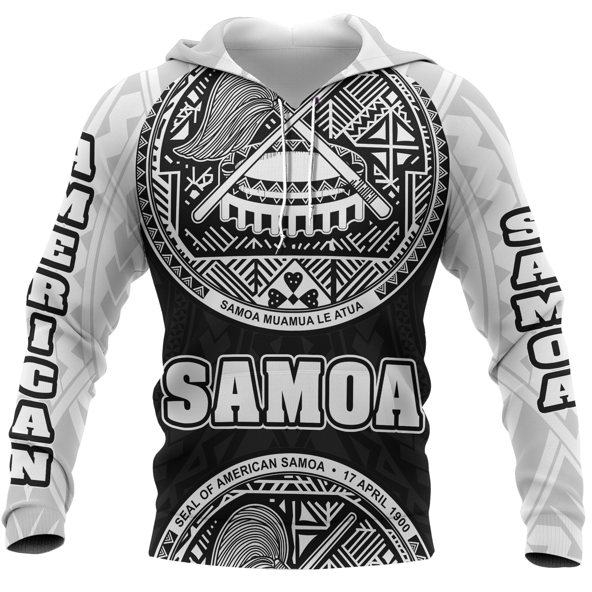 American Samoa ll Over Custom Personalised Hoodie – Coat Of rm – BN12