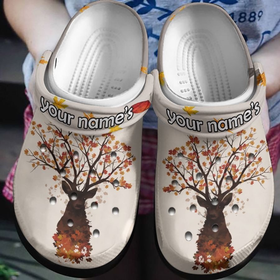 Autumn Deer Personalized Crocs Clog Shoe Birthday Gift For Men Women – Gigo Smart