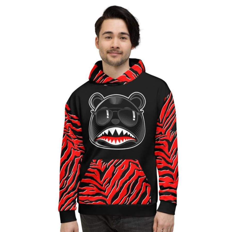 Baws All Over Print (Red Tiger) Hoodie