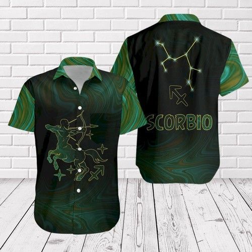 Amazing Sagittarius Scorbio Horoscope Aloha Hawaii Shirts For Men Women Ha26446