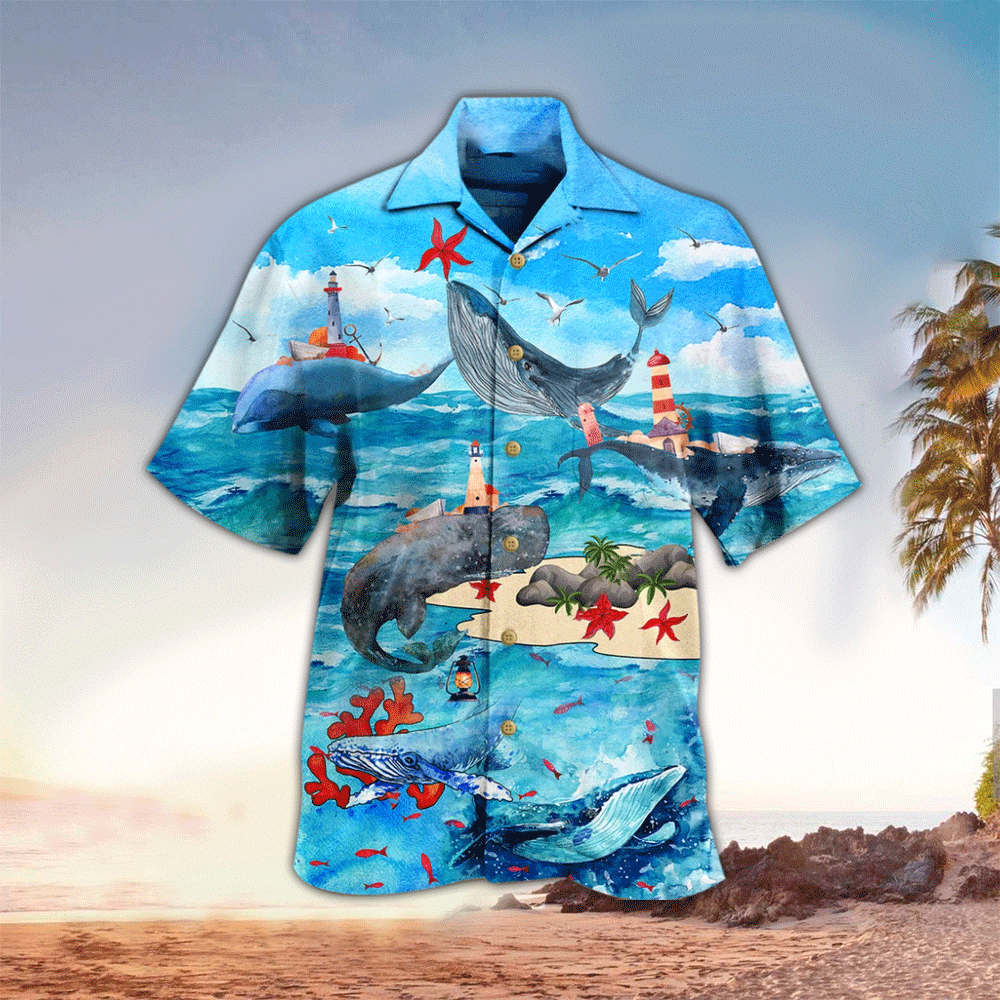 Whale Aloha Hawaii Perfect Hawaiian Shirt 3D Hawaiian Shirt