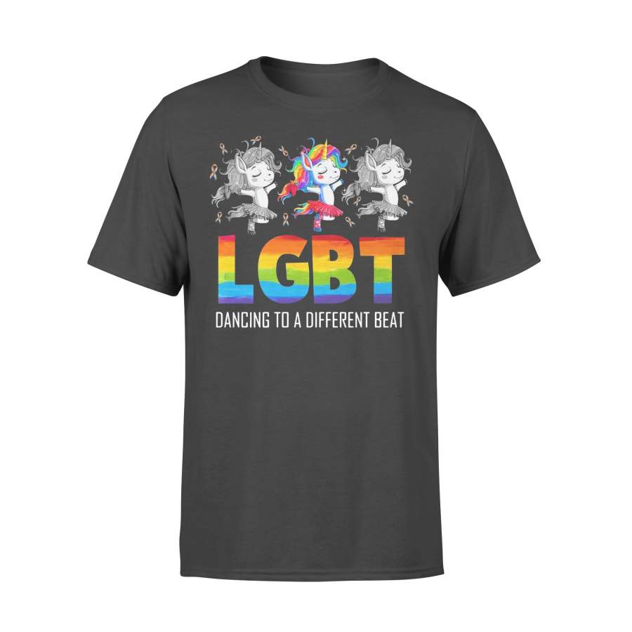 Unicorn Lgbt Dancing To A Different Beat T-shirt