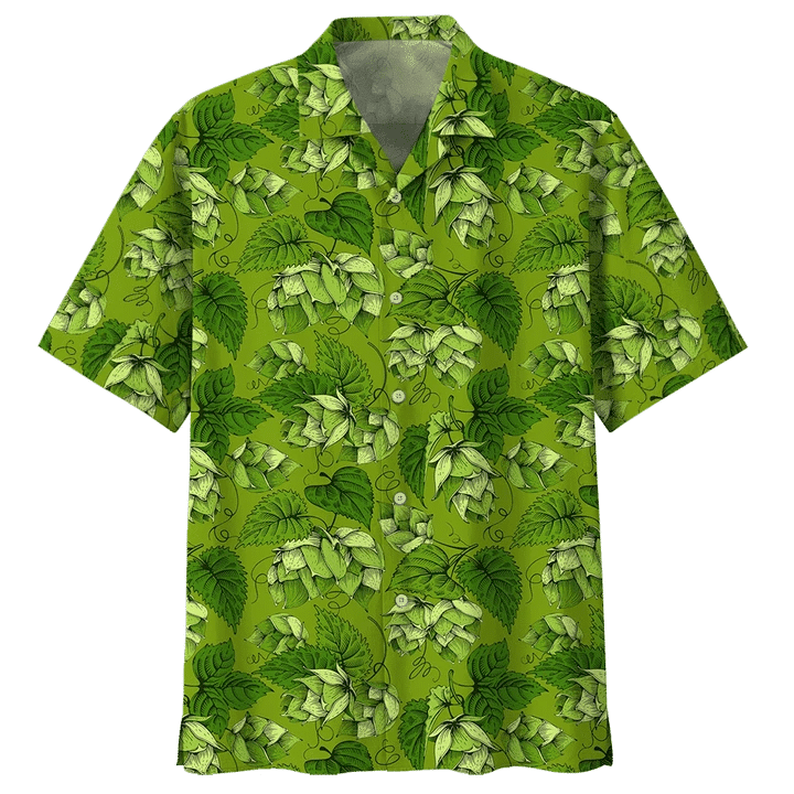 Green Hops Garden Hawaii Aloha Shirts For Beer Lovers Vh Ha15618