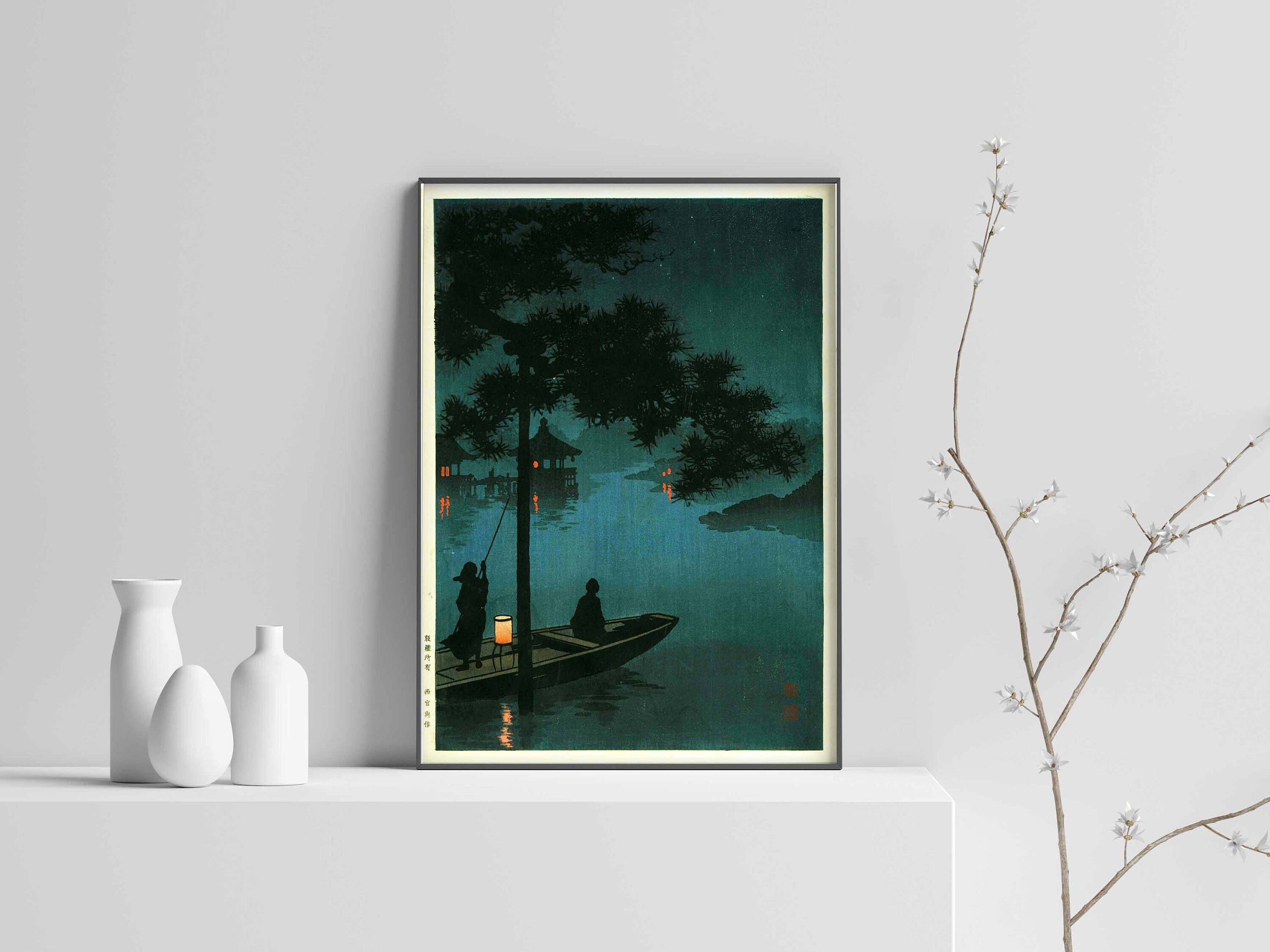 Japanese Poster, Japanese Art Print, Vintage Print, Trendy Japanese Print, Shoda Print, Japanese Sea, Wall Art Poster Print Sizes A2 A3 A4