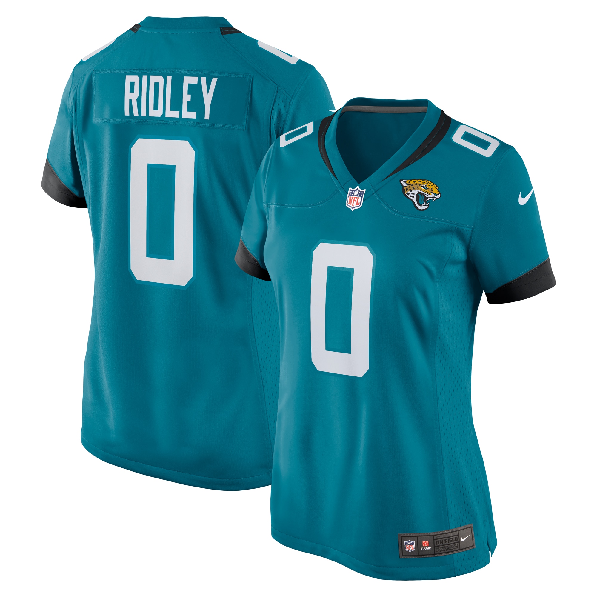 Women’s Jacksonville Jaguars Calvin Ridley Teal Game Player Jersey