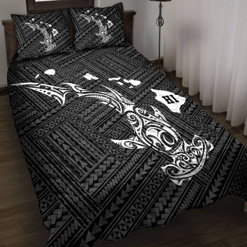 Artsyhomes [Hawaii Shirt] Shark Hawaii H22607 – Quilt Bedding Set