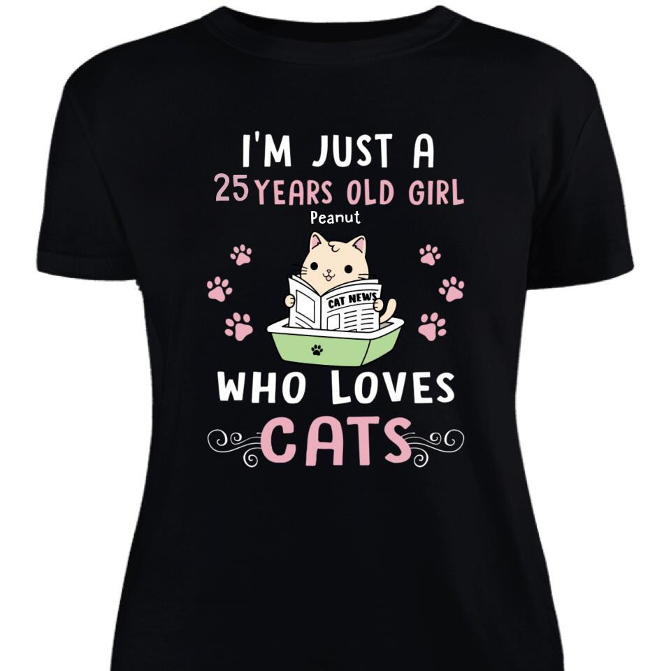 Personalized Cat Lover Women T-Shirt – Birthday Present – Cat Mom Gift – Trending Personalized